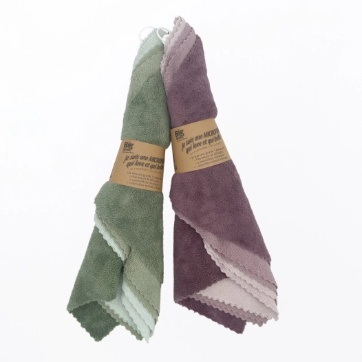 carré microfibres remue menage multi-usages 30x40cm lot de 5 - rm