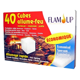 Allume Tout Feu Eco 40 Cubes - FLAM UP