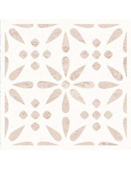 dalles murales adhésives wall tiles effet carrelage vintage fleur 30.5x30.5cm boite de 6 - access de