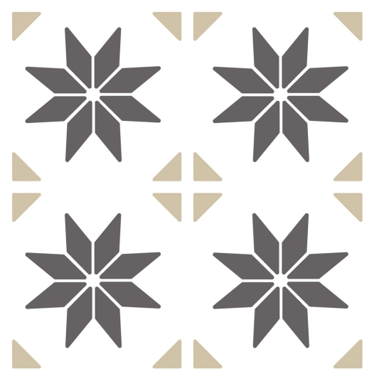 dalles murales adhésives wall tiles effet carrelage étoile 30.5x30.5cm boite de 6 - access deco