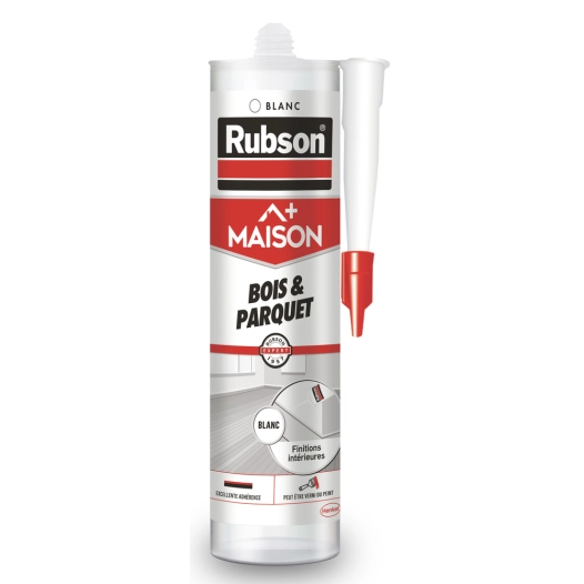 mastic maison bois & parquet 280ml - rubson