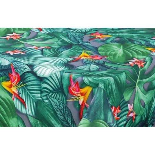 nappe polyester ø160cm tamara gris sur cintre - access deco