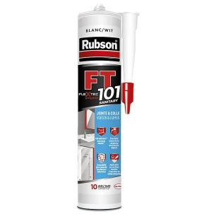 mastic ft101 sanitaire blanc cartouche 280ml - rubson