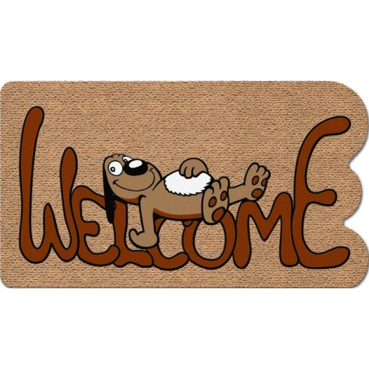 tapis faux coco kokarda cane relax 40x70cm - euroflock division