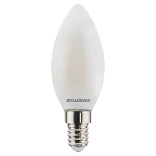 ampoule led flamme dépolie blanc chaud e14 - sylvania