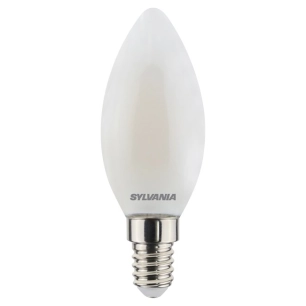 ampoule led flamme dépolie blanc chaud e14 - sylvania