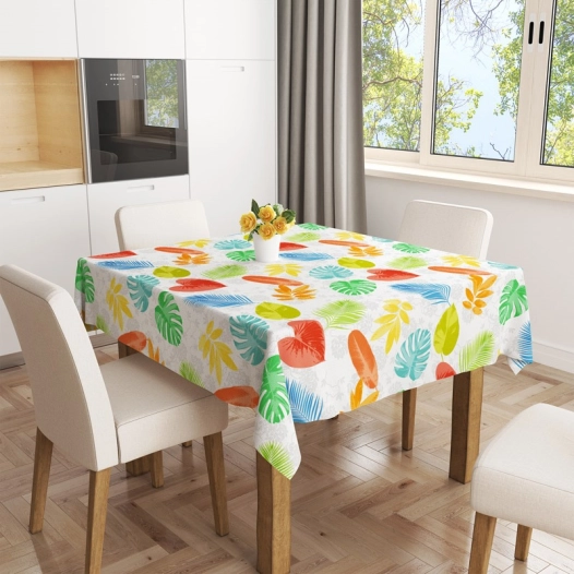 toile cirée 140x240cm tuvalu blanc sur cintre - access deco