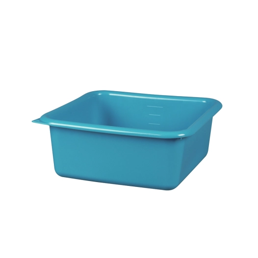 cuvette carrée graduée bleue - aluminium et plastiques