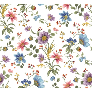 toile cirée déco liseron 140cm x 20m - access deco