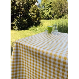 toile cirée déco normandie jaune 140cm x 20m - access deco