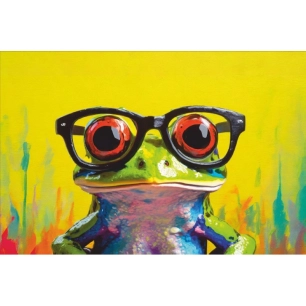 tapis velvet funny frog 2 45x75cm - mercury