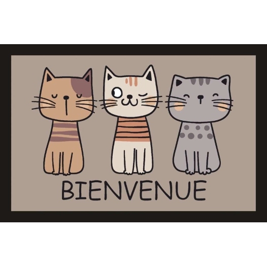 tapis velvet cats 2 45x75cm - mercury