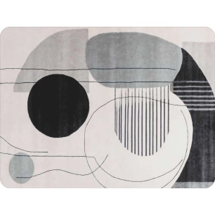 tapis velvet old shapes 45x75cm - mercury