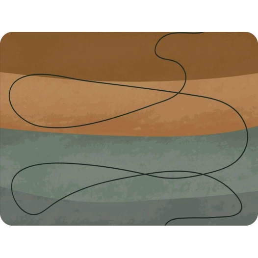 tapis velvet curves 3 45x75cm - mercury