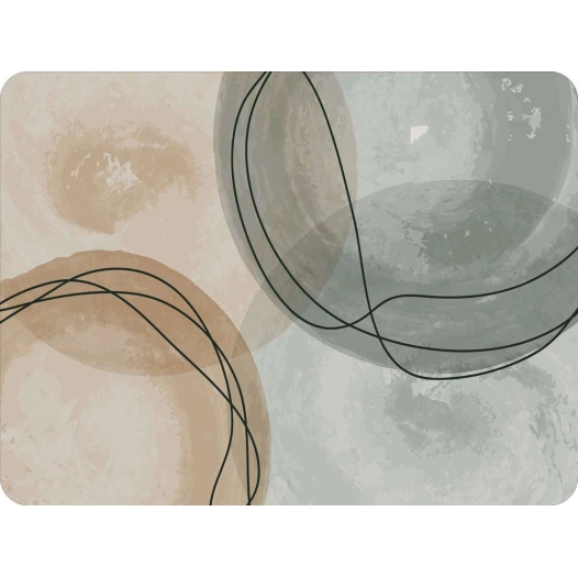 tapis velvet curves 4 45cm x 75cm - mercury
