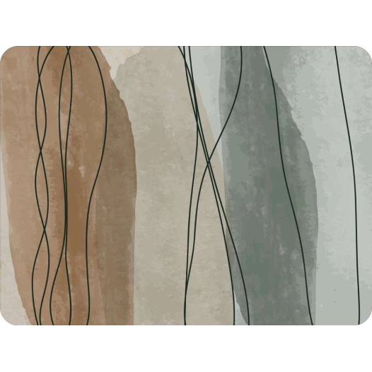 tapis velvet curves 2 45x75cm - mercury