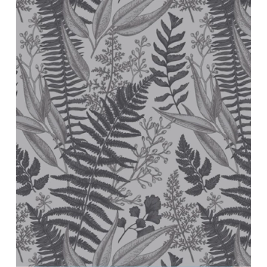17 tapis de passage forest leave grey 0.66x15m - vica