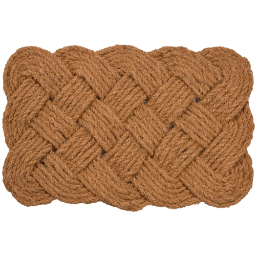 tapis coco corde nouée 40x60cm - btb