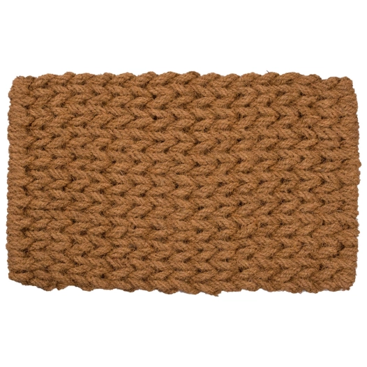 tapis coco corde tressée 45x75cm - btb