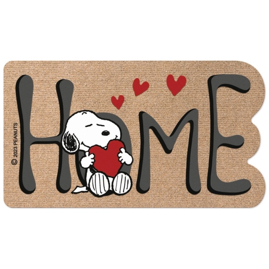tapis snoopy home heart 40x70cm - euroflock division