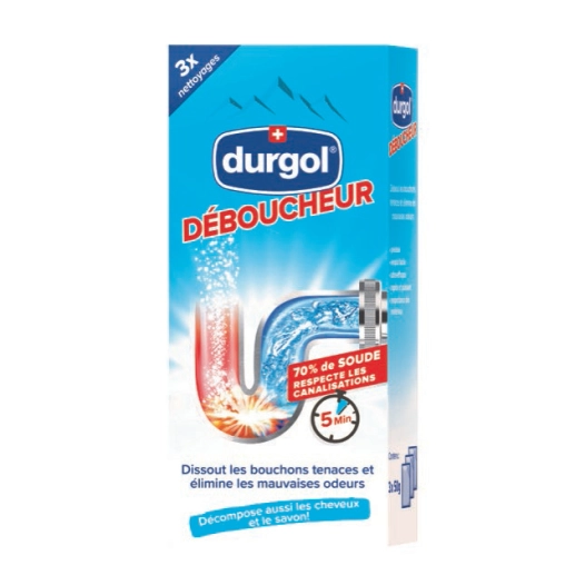 durgol déboucheur 3 sachets 50g - durgol