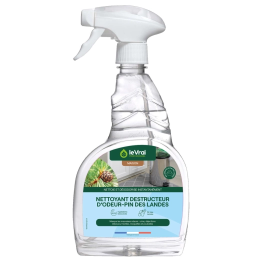 nettoyant destructeur d'odeur pin des landes pistolet 750ml - le vrai