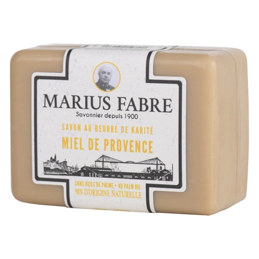 20 savonnette au beurre de karité parfum miel de provence 100g - marius fabre