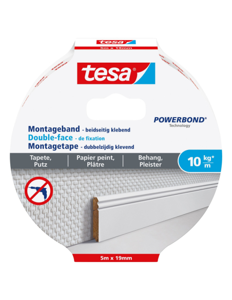 adhésif double face powerbond 5mx19mm - tesa