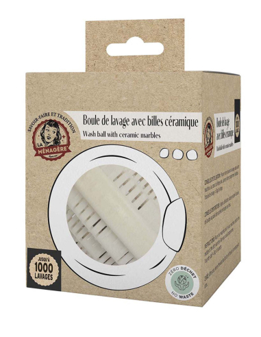 boule de lavage avec billes céramiques - la menagere