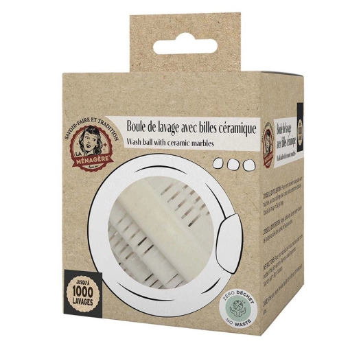 boule de lavage avec billes céramiques - la menagere
