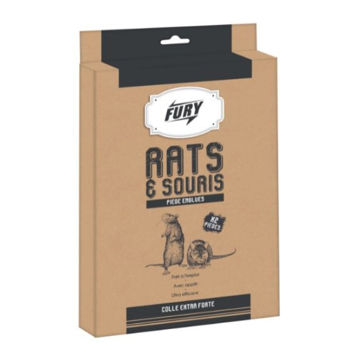 pièges englués rats et souris x2 - fury