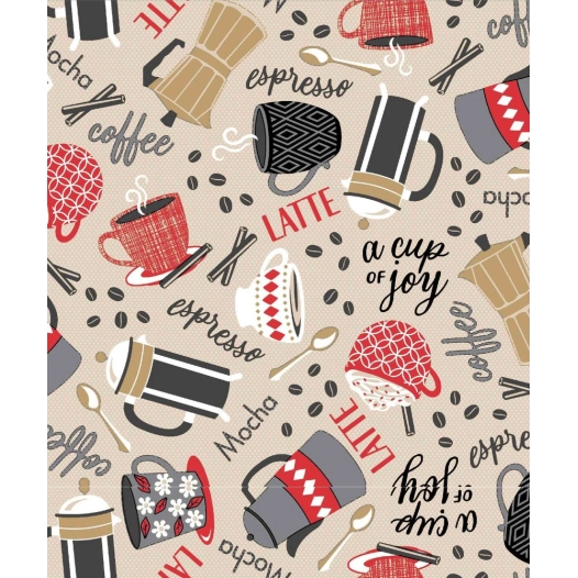 toile cirée déco moka 140cm x 20m - access deco