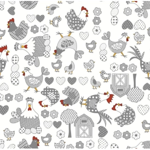 toile cirée déco april 140cm x 20m - access deco