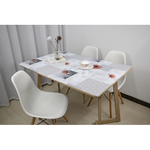 protège table imprimé pavot 140cm x 20m - access deco
