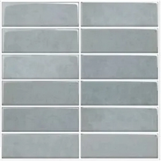 carrelage adhésif 3d zellige gris 30.5x25cm - access deco