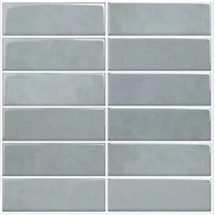 carrelage adhésif 3d zellige gris 30.5x25cm - access deco