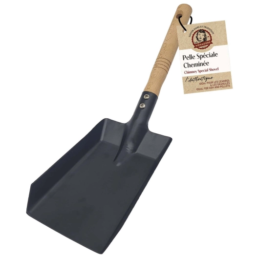 pelle à cendres acier noir - la menagere