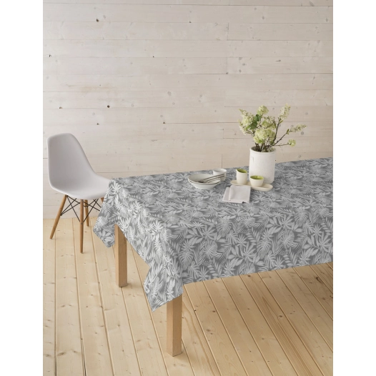toile cirée skin laize nappe 20m x 140cm casopiea gris - access deco