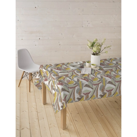 toile cirée skin laize nappe 20m x 140cm karma terracotta - access deco