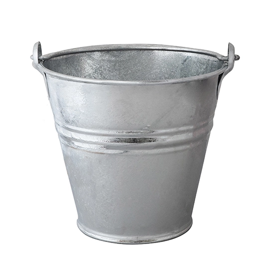seau de ménage acier galvanisé à chaud 10l - nogent 3 etoiles