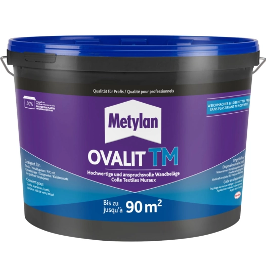 colle textiles muraux ovalit tm 18kg - metylan