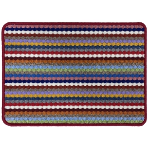 tapis multi stripes multi color 40x60cm - vica