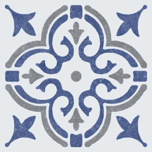 dalles murales adhésives wall tiles jamila bleu 15.25x15.25cm boite de 6 - dc-fix