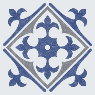 dalles murales adhésives wall tiles nadia bleu 15.25x15.25cm boite de 6 - dc-fix