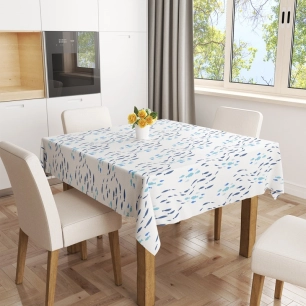 toile cirée ovale 140x240cm plongée sur cintre - access deco