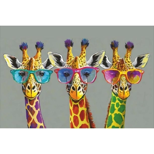 tapis velvet girafs 45x75cm - mercury