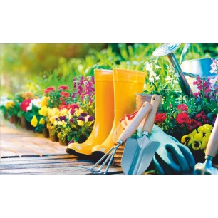 tapis velvet garden boots 2 45x75cm - mercury