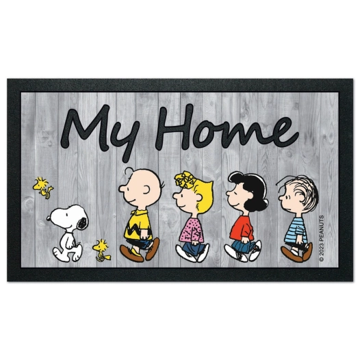 tapis snoopy family 40x68cm - euroflock division