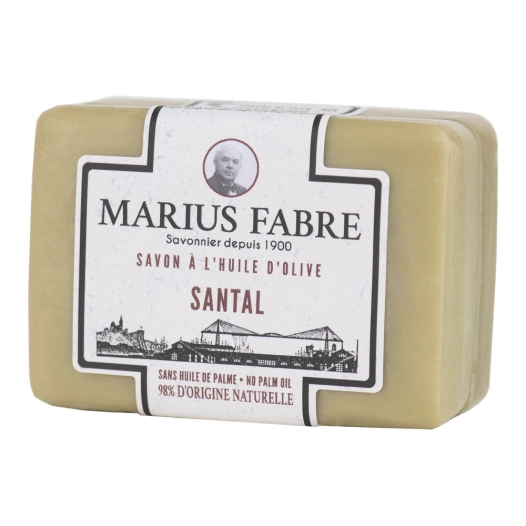 savonnette à l'huile d'olive parfum santal 100g - marius fabre