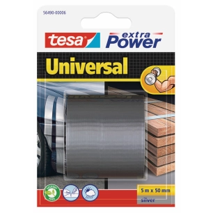 adhésif toile multi-usages extra power gris 5m x 50mm - tesa